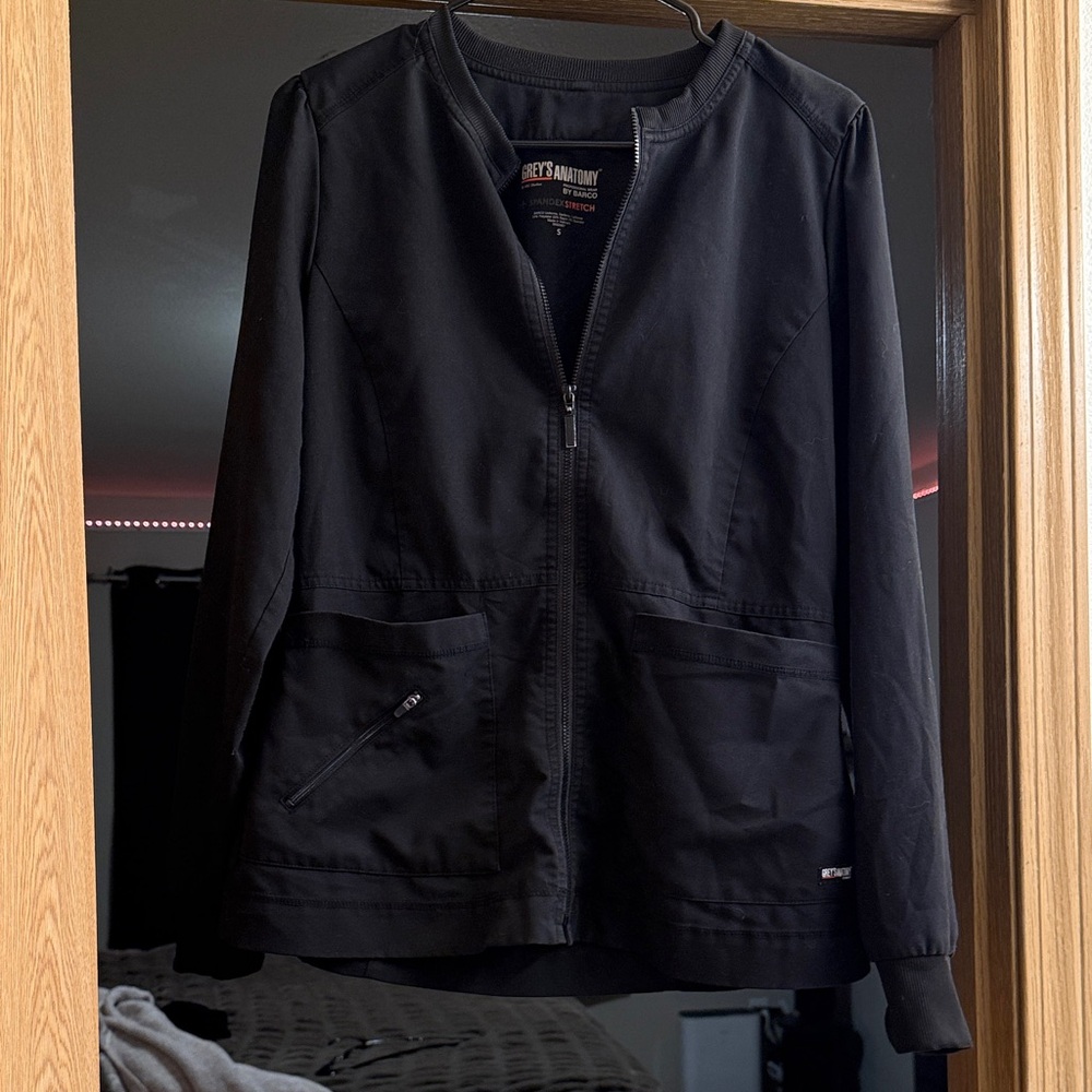 Grey's Anatomy Black Scrub Jacket